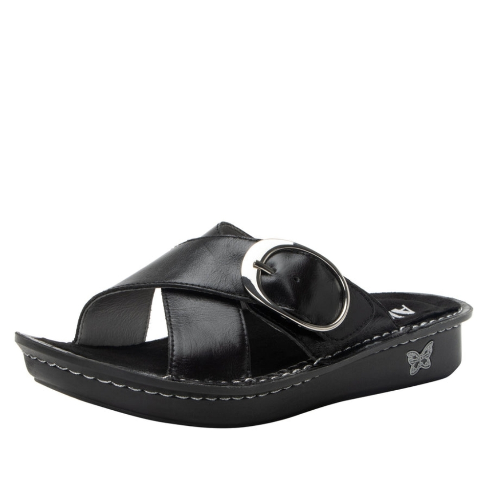 Alegria Vanya Sandal in Noir